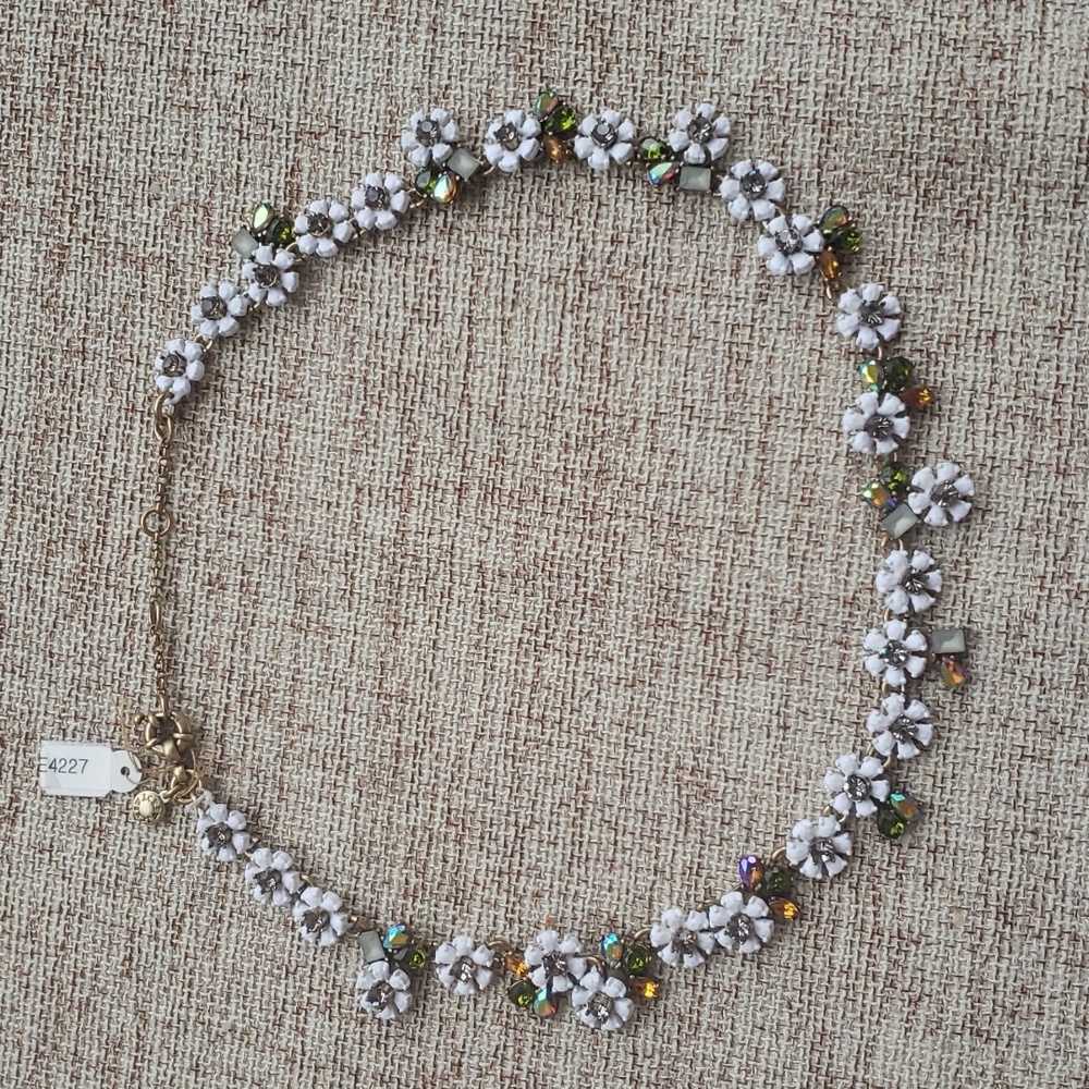 J.Crew Petite Crystal Cosmos Necklace